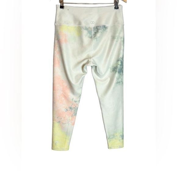 Calia By Carrie Underwood | Leggings No Seam 7/8 Tie Dye Lemon Ice High Rise EUC - Picture 8 of 11